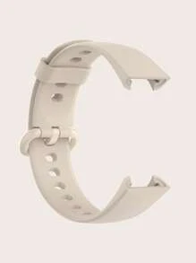 Gelang Jam Silikon Warna Solid Kompatibel Dengan Xiaomi Redmi Watch 2 Lite - Krem - View 7