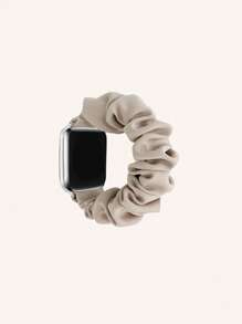 1入組緞面抓綁帶柔軟彈性手帶，適用於Apple Watch帶，適用於49/45/44/42/41/40/38mm的Apple Watch帶，兼容Apple Watch帶Apple Watch帶帶Apple Watch帶Apple Watch帶帶Ultra/SE 8/7/6/5/4/3/2/1 - 卡其色 - 查看 1