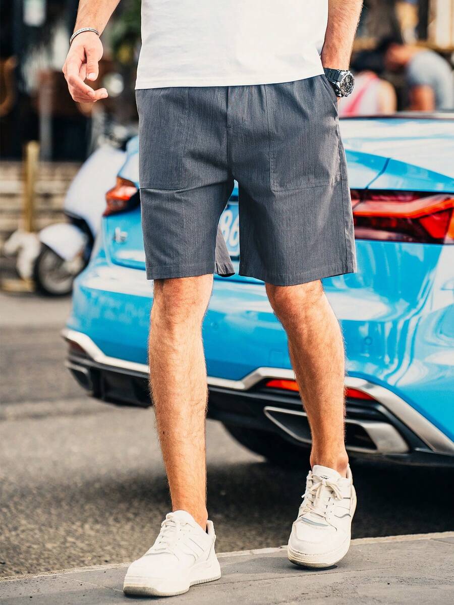 Men Slant Pocket Shorts
