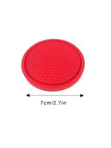 2 chiếc Tàu lượn tròn chống trượt có kết cấu tổ ong - Đỏ - Xem 3