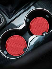 2 chiếc Tàu lượn tròn chống trượt có kết cấu tổ ong - Đỏ - Xem 5