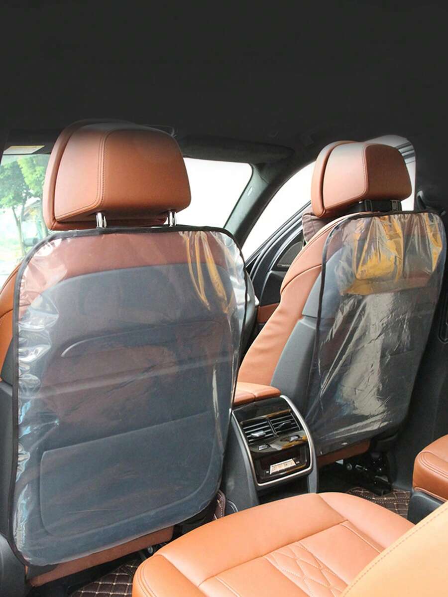 2入組防污防滑透明車座後背反踢墊 - 查看 1