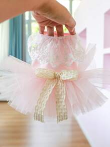 1 chiếc nơ thêu hoa trang trí thú cưng cho chó và mèo cho mùa hè - Hồng - Xem 6