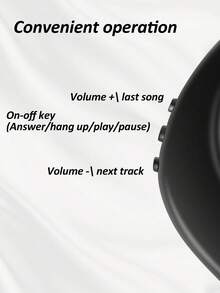 1入組藍牙耳機耳機 - 黑色 - 查看 5