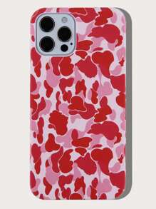 Camo Print Phone Case Compatible With iPhone15/15Plus/15Pro/15Promax - Multicolor - View 1