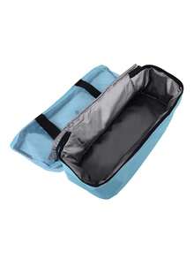 大容量网眼游泳沙滩包午餐包野餐包保温冷藏包午餐盒包野餐旅行户外夏季沙滩男女返校午餐套装学校用品午餐盒包家居必需品返校用品 - 藍色 - 查看 3