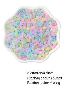 1set Fashionable DIY Glass Beads For Women For DIY Jewelry Making - Multicolor - View 4