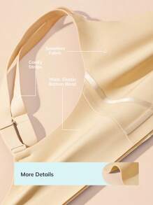 LUVLETTE Áo ngực không gọng silicon Dream Curve 2ndSkin Wireless Unlined Lounge No Show - Màu be - Xem 6