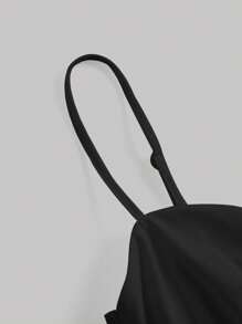 SHEIN MOD Top de tirantes unicolor fruncido