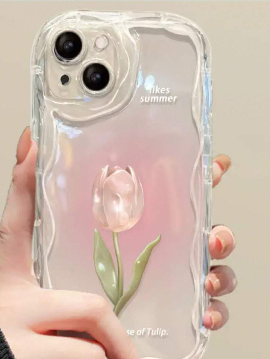 Ốp điện thoại in hoa tương thích với iPhone 15/15Pro/15Plus/15Promax - Nhiều màu - Xem 1