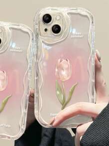 Ốp điện thoại in hoa tương thích với iPhone 15/15Pro/15Plus/15Promax - Nhiều màu - Xem 3