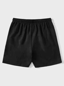 ROMWE MEN Street Life Dragsko Ficka Famsida Knut Brev Eld Street Herr Shorts - Multifärgad - Visa 2