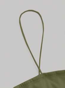 SHEIN MOD Solid Cami Top - Army Green - View 5