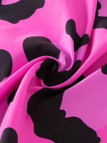 滿版印花沙灘巾 - 玫紅色 - 查看 3