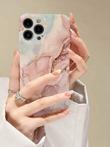 Marble Print Phone Case - Multicolor - View 1