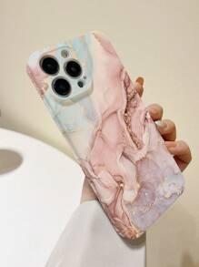 Marble Print Phone Case - Multicolor - View 2