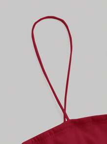 SHEIN MOD Solid Cami Top - Burgundy - View 5