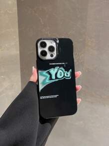Letter Graphic Phone Case - Multicolor - View 1