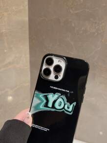 Letter Graphic Phone Case - Multicolor - View 3