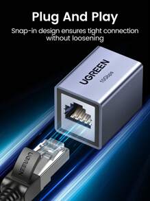 UGREEN 网络连接器 RJ45 10Gbps 延长网络信号适用于 Eterna 电缆 Cat8 7 6A 6 5E - 灰色 - 查看 7