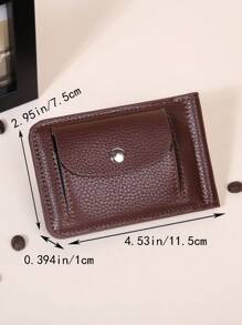 Hombres Clip Para Billetes En Relieve - Marrón - Ver 2