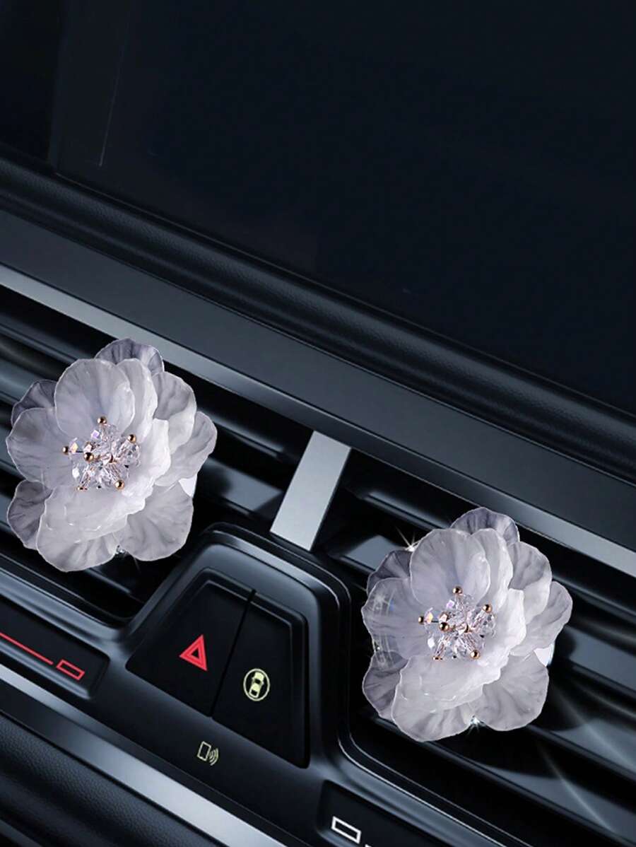1pc Flower Design ABS Car Air Outlet Perfume