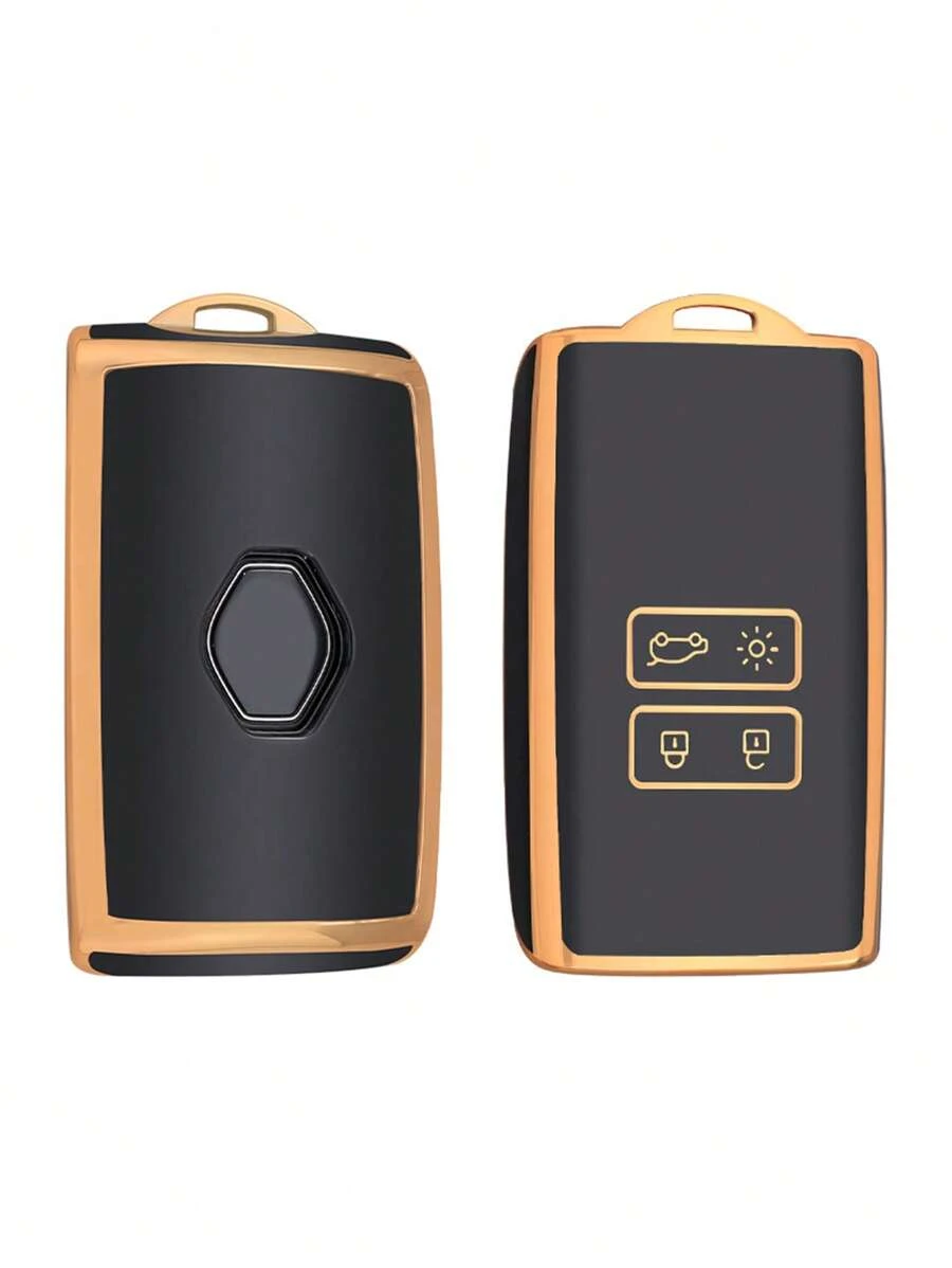 1入組汽車鑰匙包與雷諾兼容，鑰匙扣蓋 - 彩色 - 查看 1