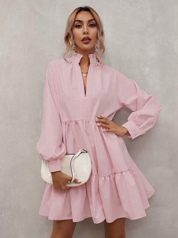 Firerie Rochie smock cu decolteu crestat