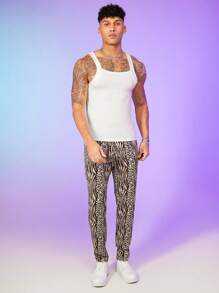 FeverCity Men Solid Tank Top - White - View 4