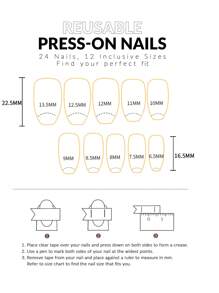 Elevate Your Style With 24pcs Short Coffin Ombre Glitter Full Cover Fake Nail Set - Multicolor - View 4
