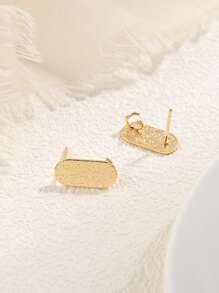 10入組/套時尚幾何DIY耳環配件適合女士DIY首飾製作 - 金色 - 查看 2