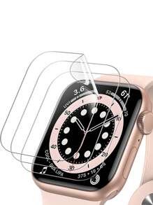 3 Miếng Phim Bảo Vệ Màn Hình Apple Watch Tương Thích Với Apple Watch 7 6 SE 5 4 3 Miếng Dán Bảo Vệ Màn Hình Kính Mềm Tương Thích Với Apple Watch 40MM 41MM 42MM 44MM 45MM Dòng Apple Watch Phim Bảo Vệ Màn Hình - Trong sáng - Xem 2