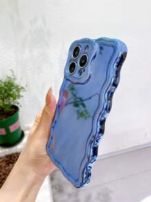 波浪裝飾電鍍手機殼 - 藍色 - 查看 7