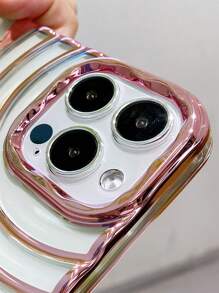 Vỏ điện thoại mạ thiết kế Ripple - Hoa hồng vàng - Xem 2