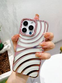 Vỏ điện thoại mạ thiết kế Ripple - Hoa hồng vàng - Xem 5