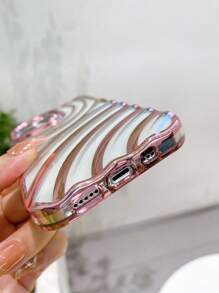 Vỏ điện thoại mạ thiết kế Ripple - Hoa hồng vàng - Xem 6