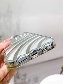 波紋設計電鍍手機殼 - 銀色 - 查看 4