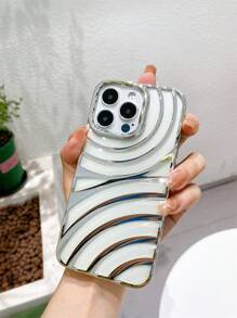 波紋設計電鍍手機殼 - 銀色 - 查看 6