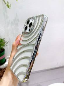 波紋設計電鍍手機殼 - 銀色 - 查看 7