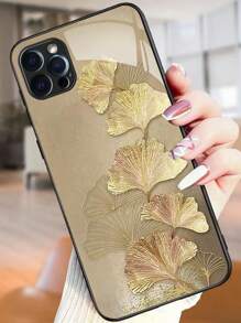 1入組金色 Tpu 軟邊防震防刮手機殼相容於 iPhone/三星/小米/華為，全覆蓋相機保護 - 金色 - 查看 1