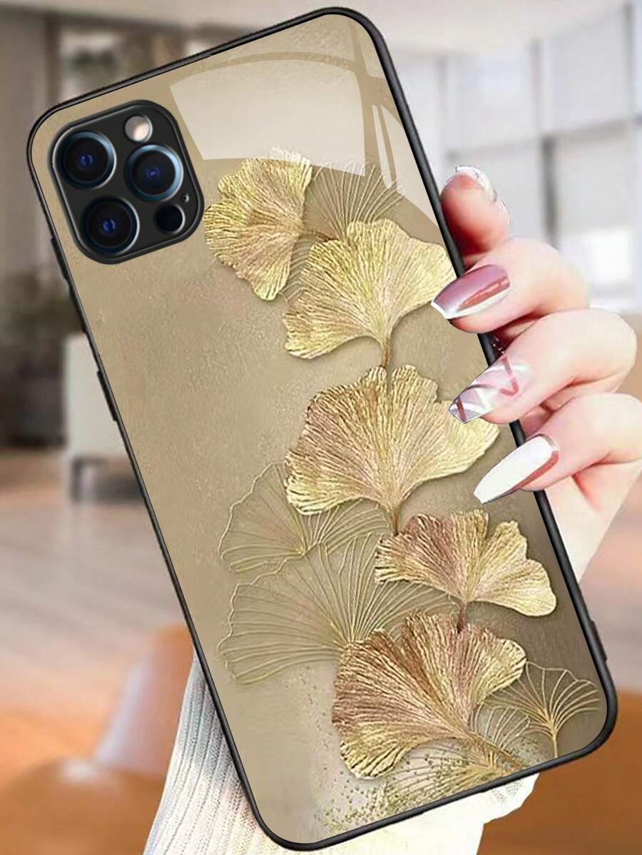1 Vỏ điện thoại di động viền mềm Tpu vàng chống sốc & chống trầy xước Tương thích với iPhone/samsung/xiaomi/huawei, Bảo vệ camera toàn diện - Vàng - Xem 1