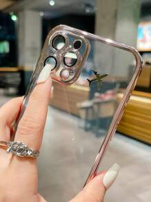 Plane Decor Contrast Frame Clear Phone Case
