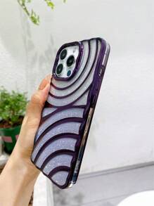 Poszycie etui na telefon w stylu Ombre Ripple - Fioletowy - Zobacz 3