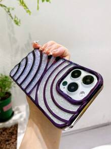 Poszycie etui na telefon w stylu Ombre Ripple - Fioletowy - Zobacz 5