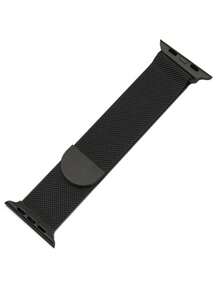 1 件男女米兰尼斯环表带兼容 S10 46 毫米 42 毫米 44 毫米 40 毫米 45 毫米 41 毫米 38 毫米 Ultra 2 49 毫米表带豪华磁性不锈钢网状表带手链兼容 Series 10 9 8 7 6 SE 5 4 3 2 1,时尚智能表带兼容 表带,手链表带配件,兼容 ,智能手表表带 - 黑色 - 查看 3