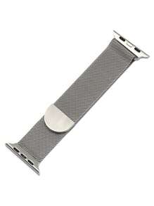 1 件男女米兰尼斯环表带兼容 S10 46 毫米 42 毫米 44 毫米 40 毫米 45 毫米 41 毫米 38 毫米 Ultra 2 49 毫米表带豪华磁性不锈钢网状表带适用于 Series 10 9 8 7 6 SE 5 4 3 2 1,时尚智能表带兼容 表带,手链表带配件,智能手表表带 - 銀色 - 查看 4