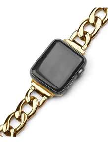 1入組不銹鋼錶帶兼容 Apple Watch 6 4 Se 7 錶帶 44 毫米 42 毫米 45 毫米 38/41 兼容 Apple Watch Series 5 40 毫米錶帶手鍊皮帶智能手錶錶帶配件 - 金色 - 查看 2