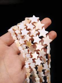 Vỏ 1 sợi Thiết kế ngôi sao sáng tạo Hạt cườm tự làm dành cho phụ nữ để làm đồ trang sức tự làm - Màu be - Xem 1