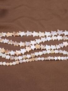 Vỏ 1 sợi Thiết kế ngôi sao sáng tạo Hạt cườm tự làm dành cho phụ nữ để làm đồ trang sức tự làm - Màu be - Xem 6