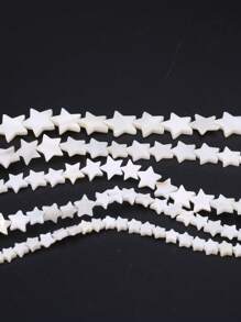 1strand Shell Creative Star Design DIY Bead For Women For DIY Jewelry Making - White - View 4